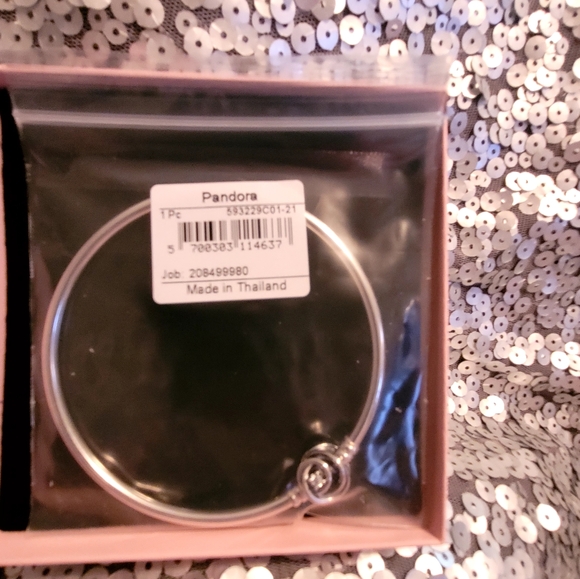 Pandora Moments Encircled Clasp Bangle NEW - Picture 2 of 3